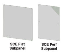 Saginaw Subpanels and Perf Panels for SCE Enclosures SCE Subpanels and Perf Panels